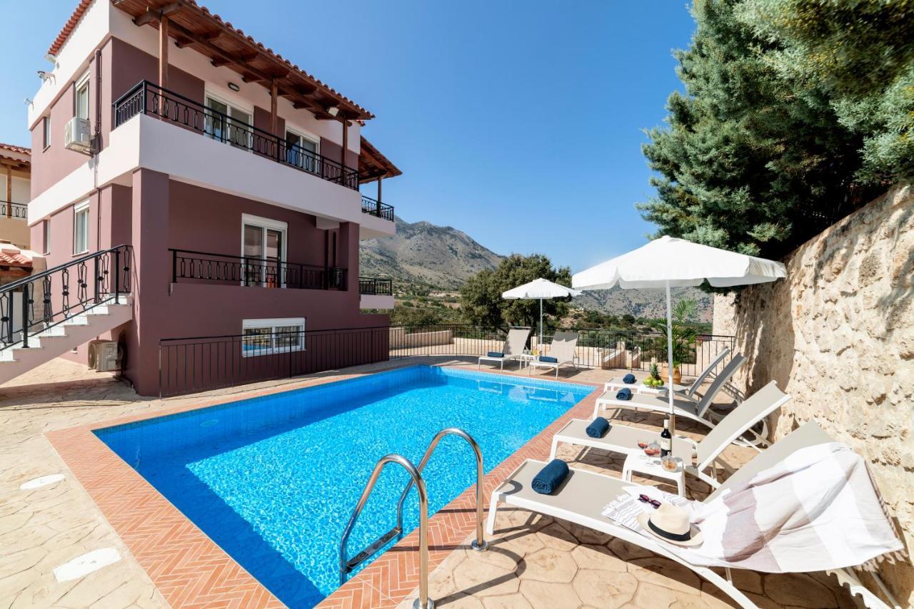 Villa Kermes Heated Pool Kournas Exterior photo